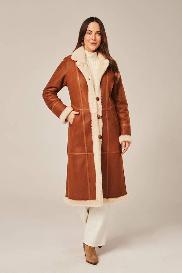 Fårskinnskappa, Shearling Jacka - Dam